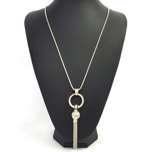 Tiffany Fringe Tassel Pendant Silver